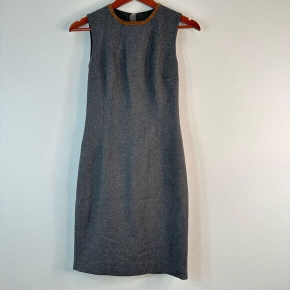Les Copains Gray Lambswool Cashmere Blend Dress Tailored Fit Womens EU 40 - Picture 1 of 12